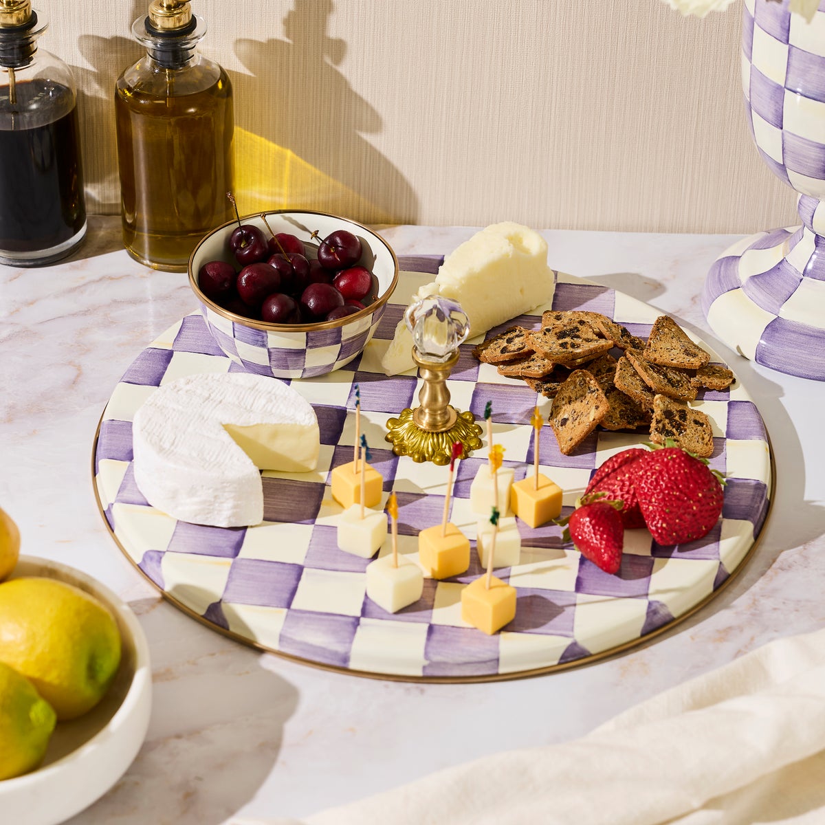 Violet Check Cheese Course - Image 2