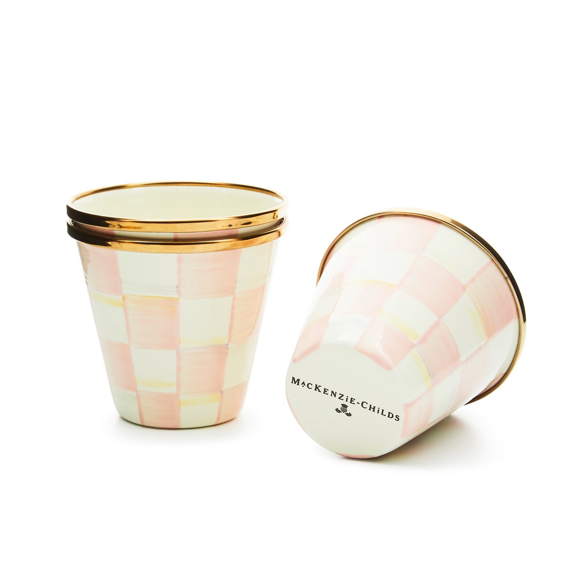 Rosy Check Herb Pots, Set of 3 - Image 3