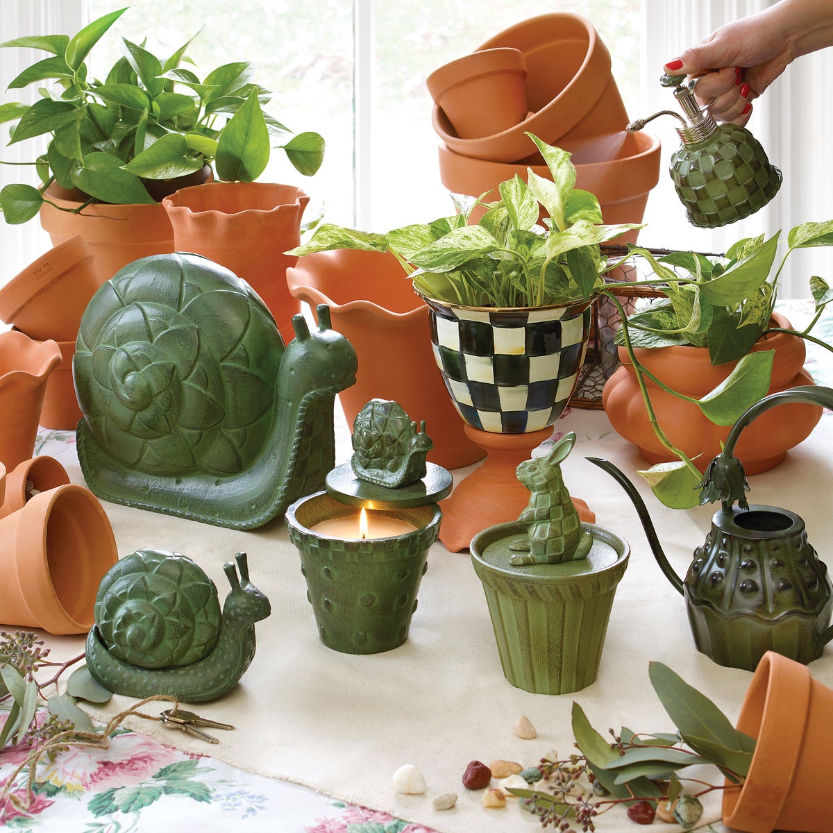 Courtly Check Large Flower Pot - Image 6