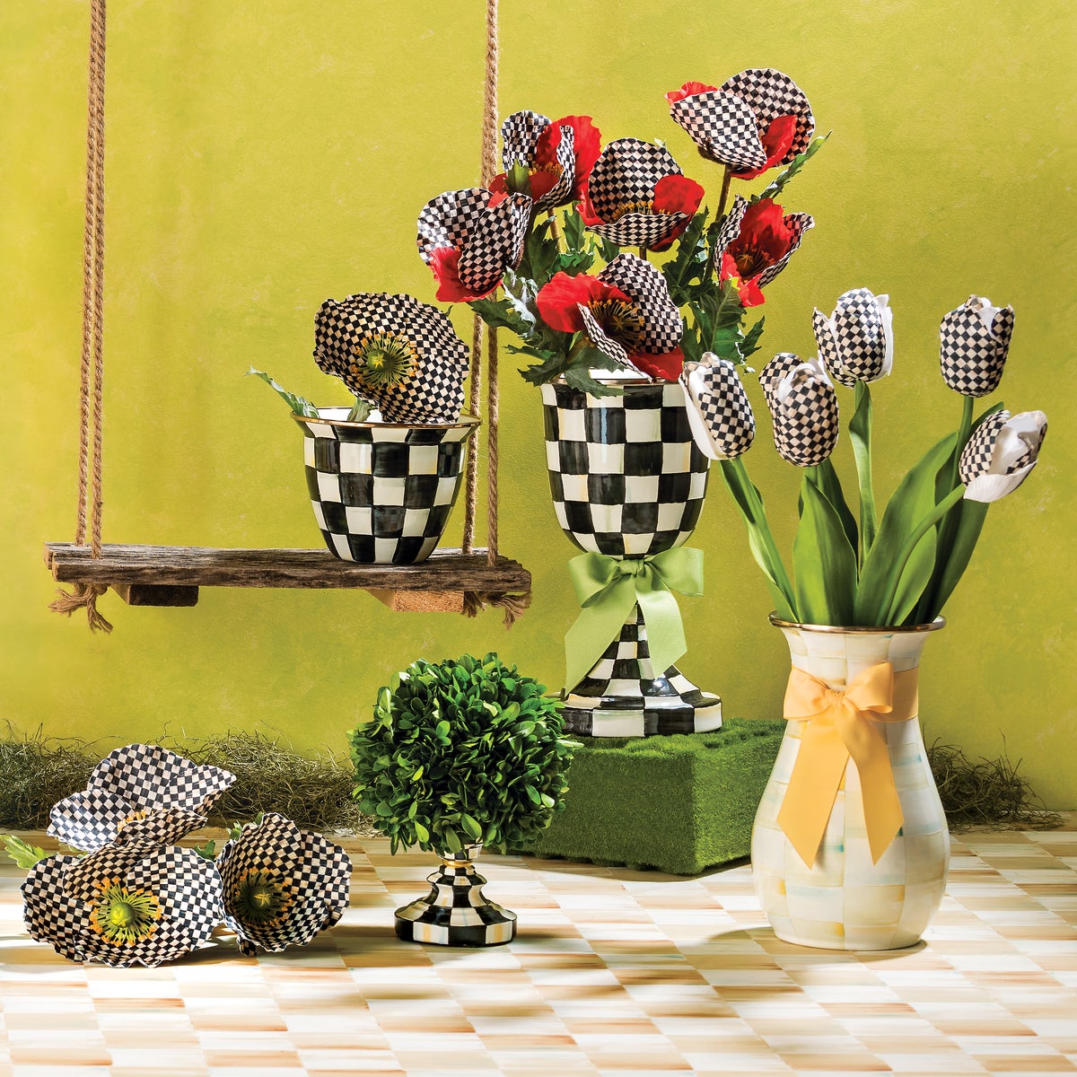 Courtly Check Large Flower Pot - Image 8