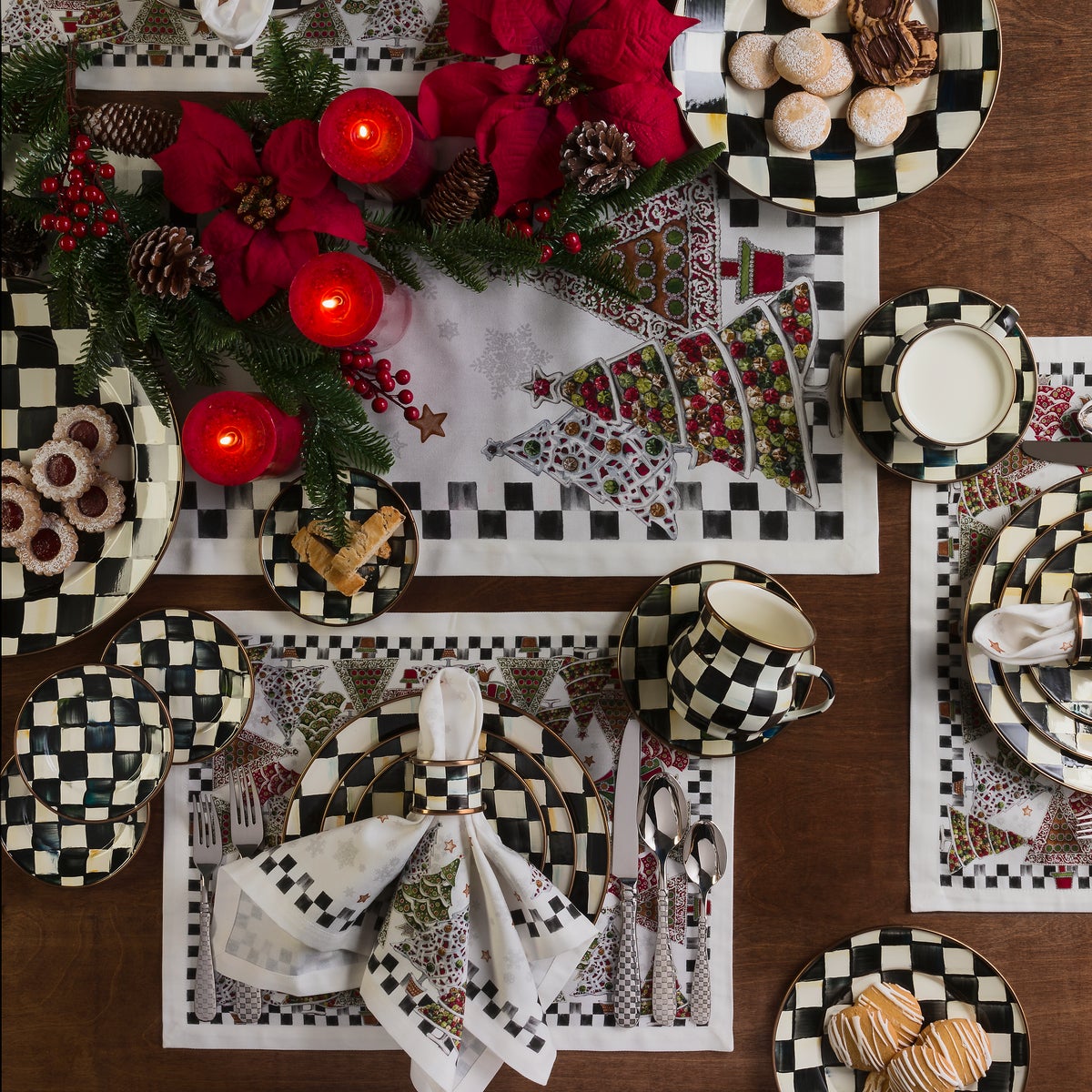 Courtly Check Napkin Rings, Set of 4 - Image 3