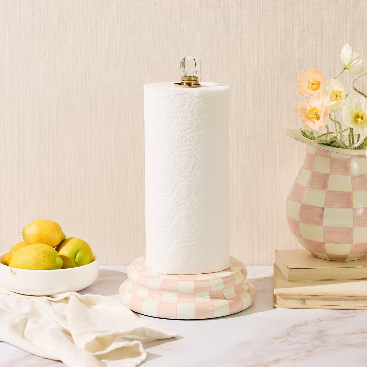 Rosy Check Paper Towel Holder - Image 2
