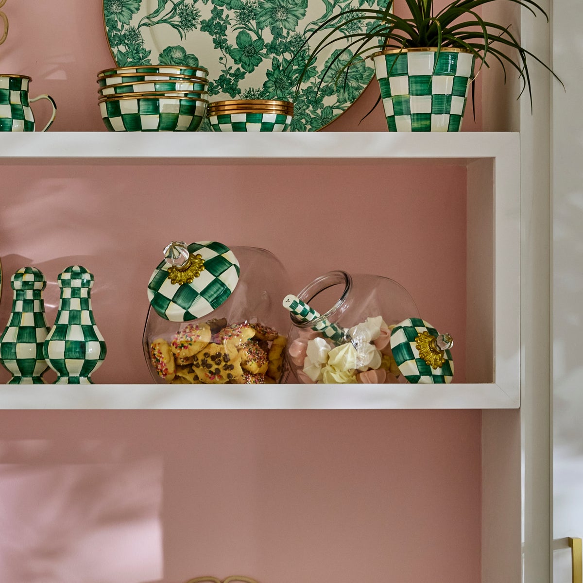 Sweets Jar with Emerald Check Lid - Image 4