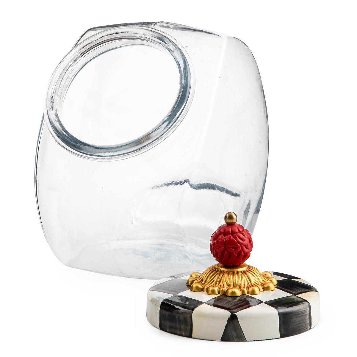 Sweets Jar with Courtly Check Enamel Lid - Image 4