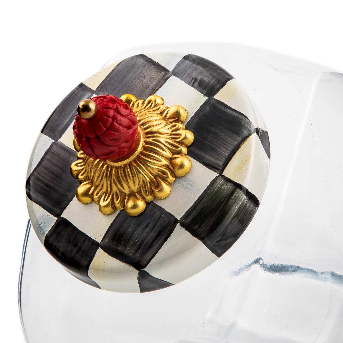 Sweets Jar with Courtly Check Enamel Lid - Image 6