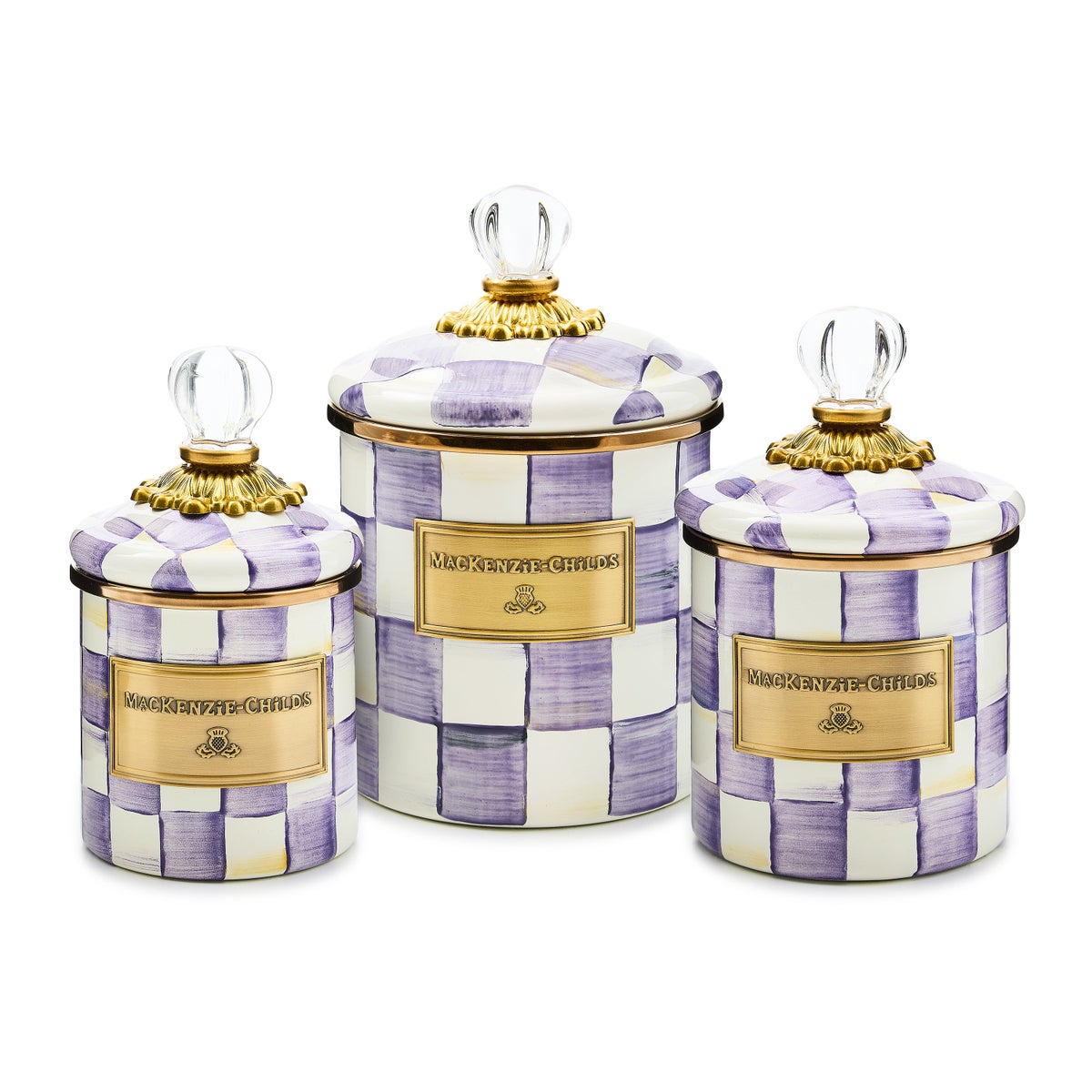 Violet Check Mini Canister - Image 5