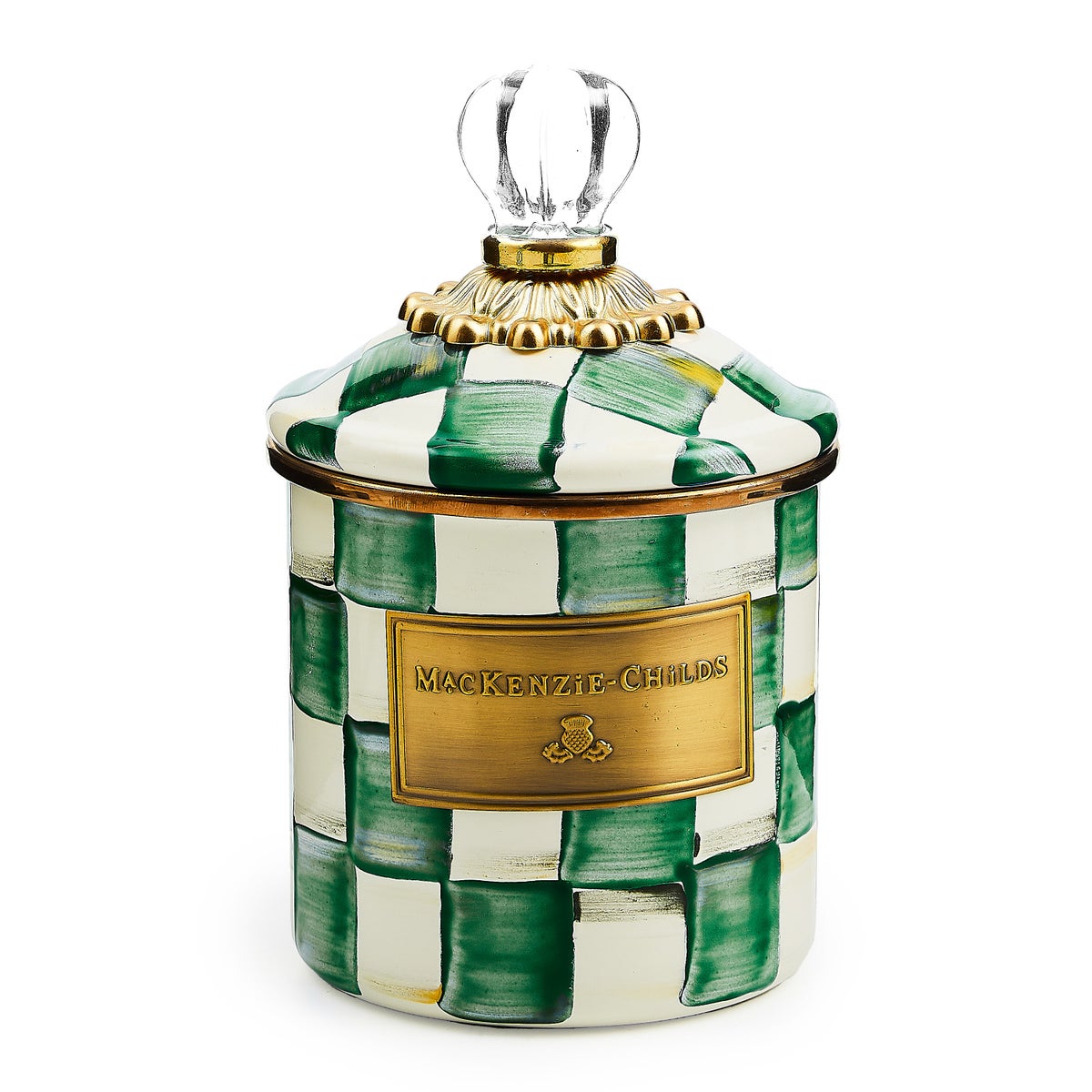 Emerald Check Demi Canister