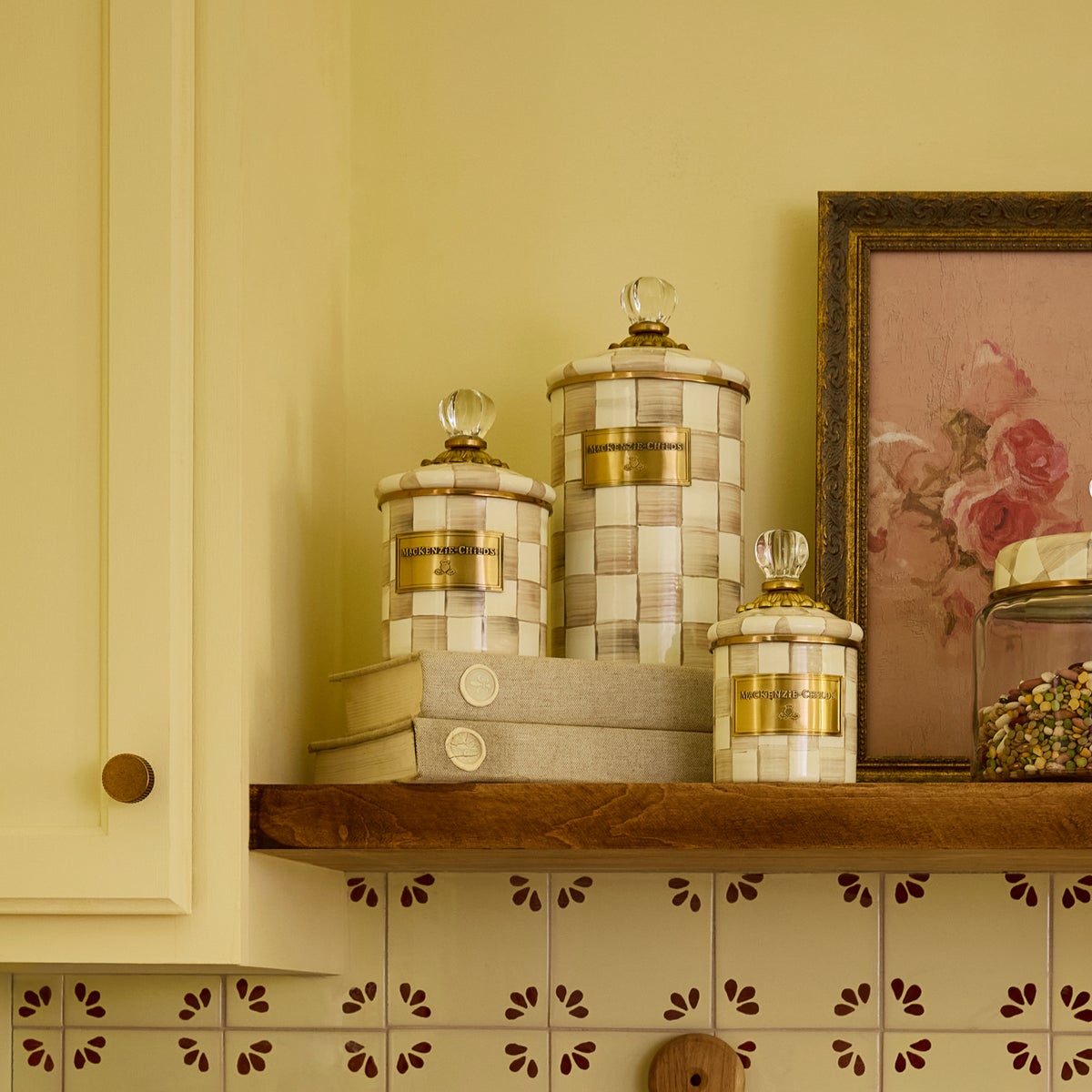 Mocha Check Demi Canister - Image 8