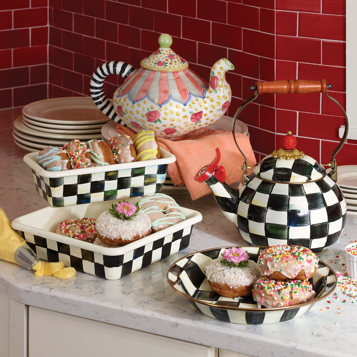 Courtly Check Pie Plate - Image 5