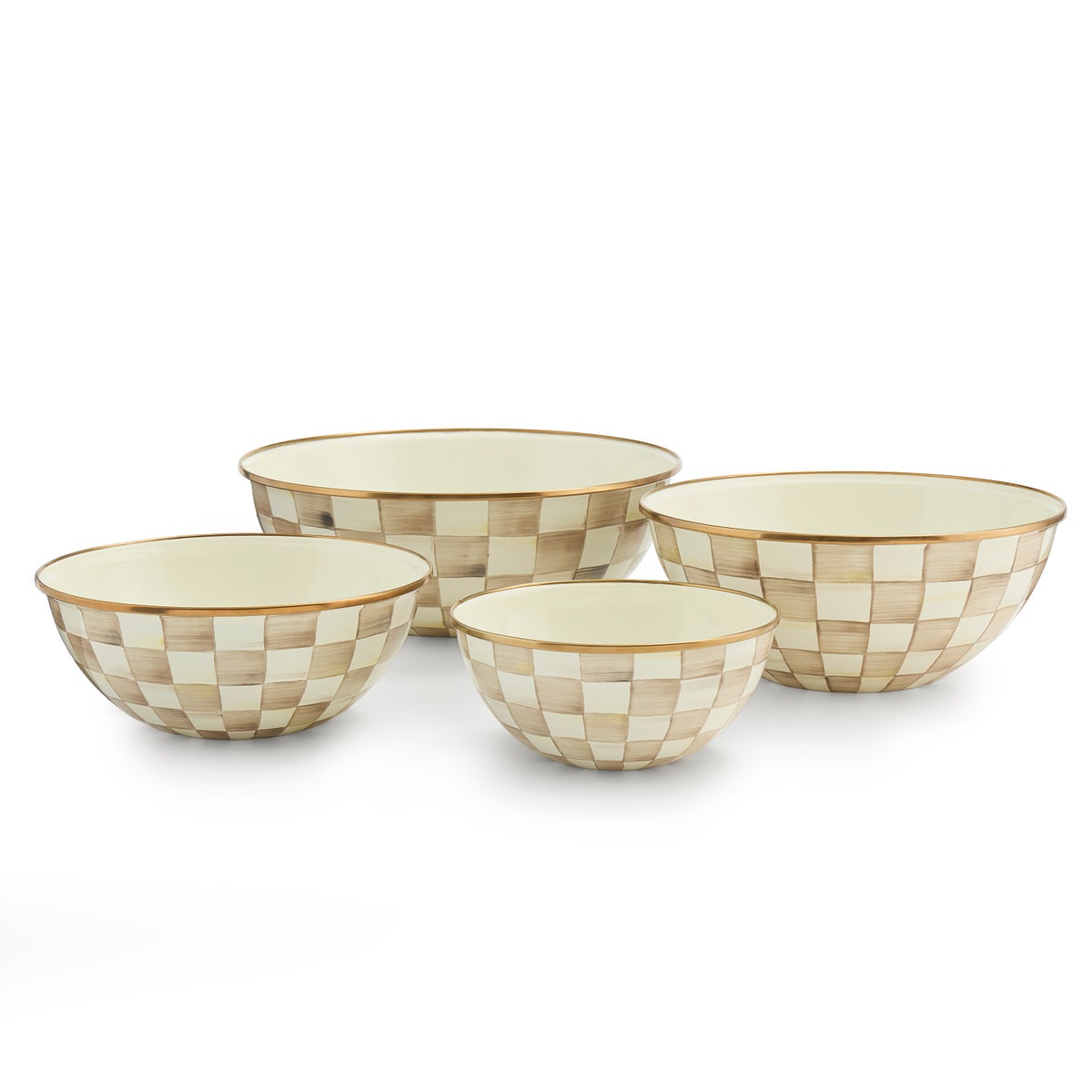 Mocha Check Extra Large Everyday Bowl - Image 3