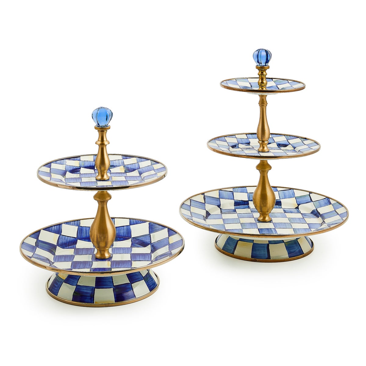 Royal Check Two Tier Sweet Stand - Image 5