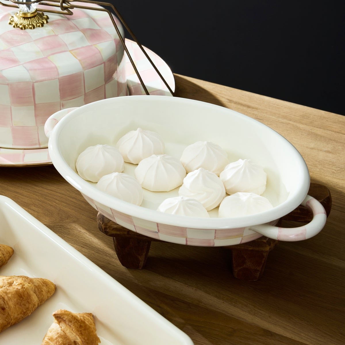 Rosy Check Medium Oval Gratin Dish - Image 2