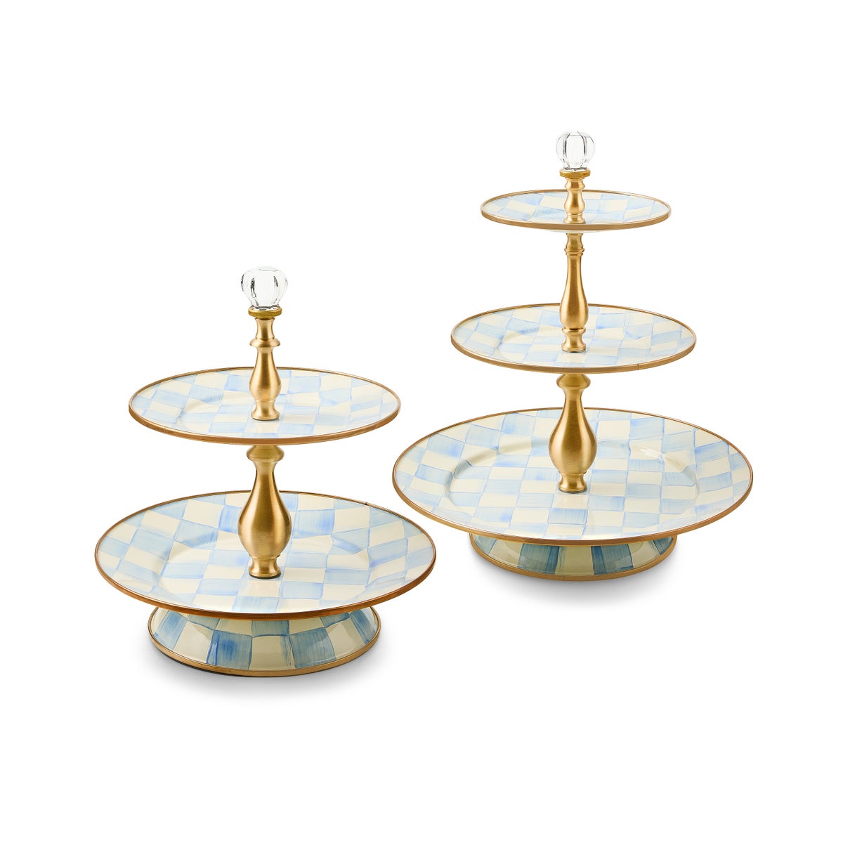 Sky Check Three Tier Sweet Stand - Image 3