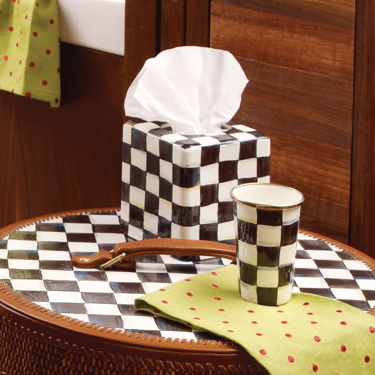 Courtly Check Boutique Tissue Box Cover - Image 7