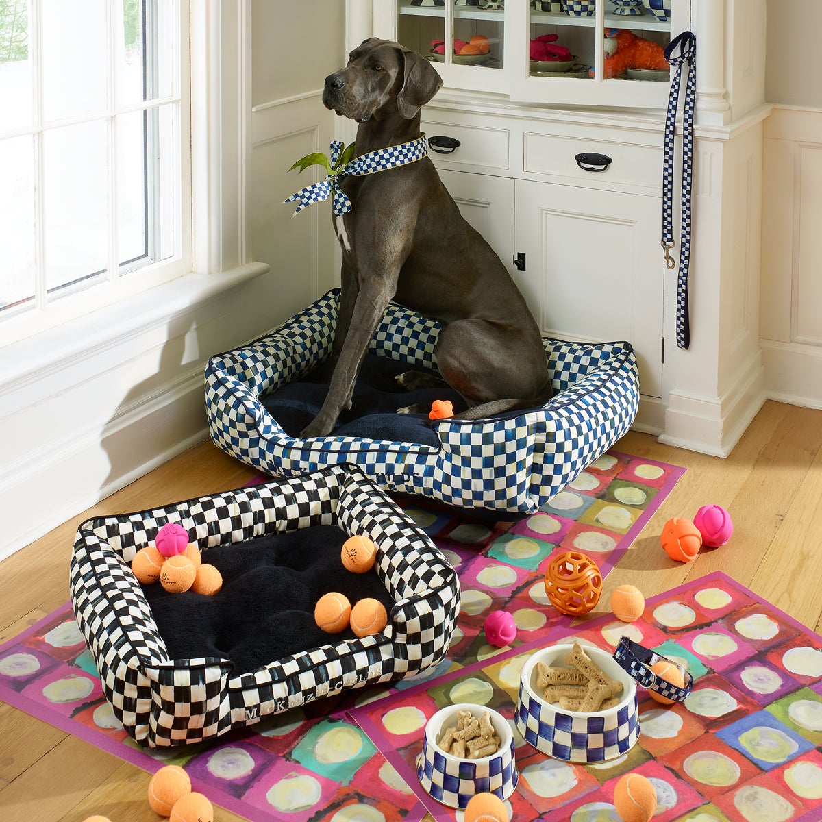 Royal Check Large Pet Dish - Image 2