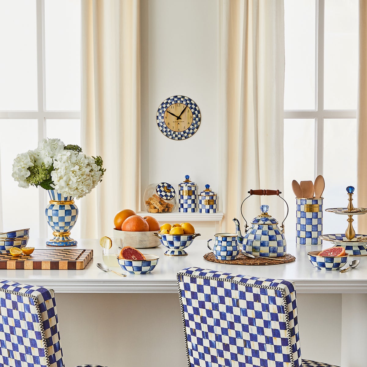 Royal Check Wall Clock - Image 2
