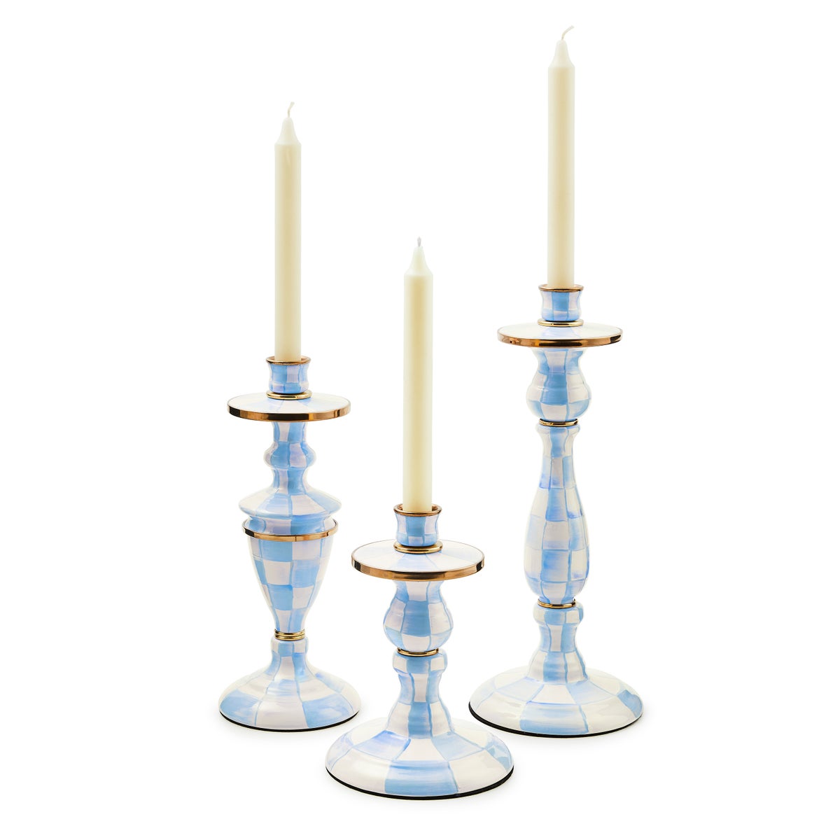 Sky Check Small Candlestick - Image 3