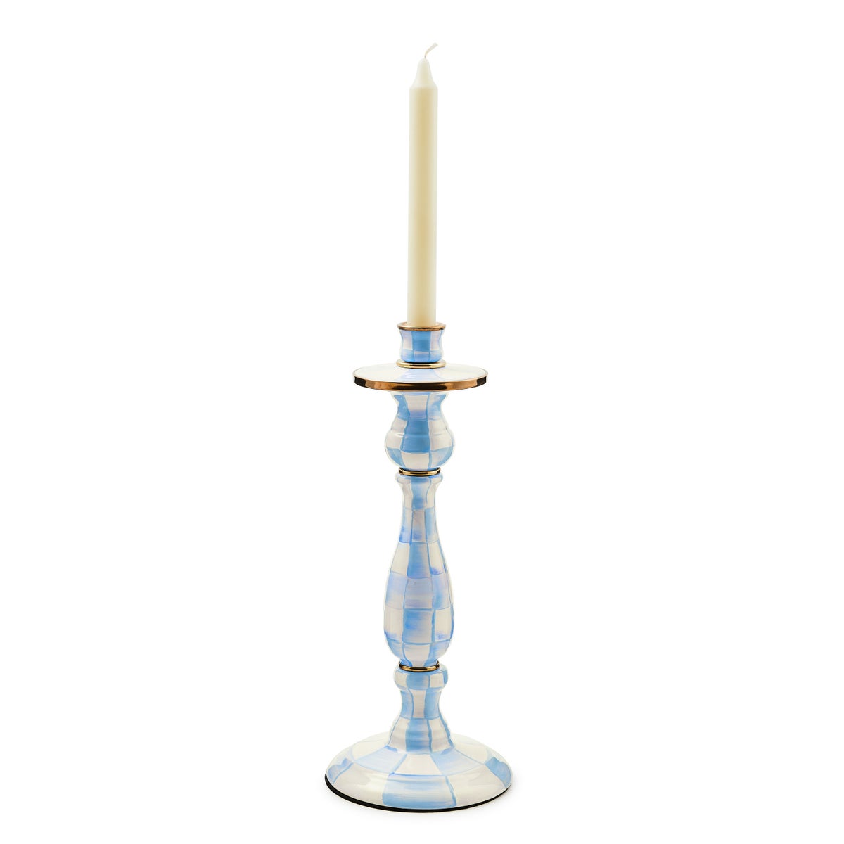 Sky Check Large Candlestick - Image 3