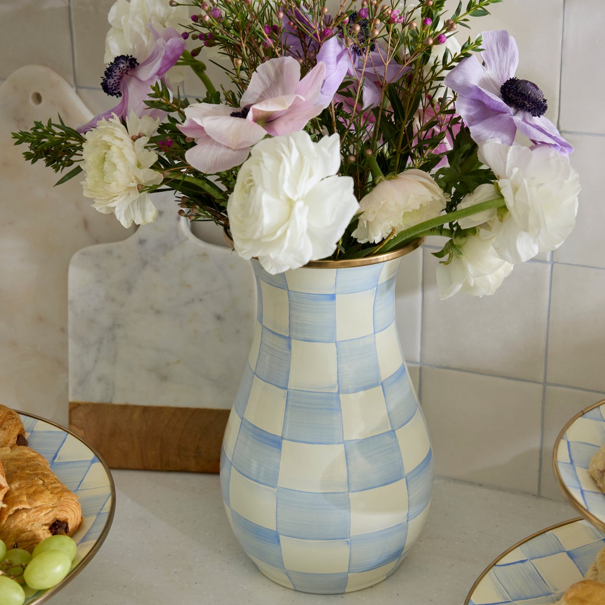 Sky Check Tall Vase - Image 4