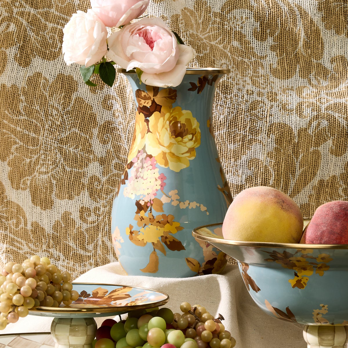 Wild Rose Slate Tall Vase - Image 3