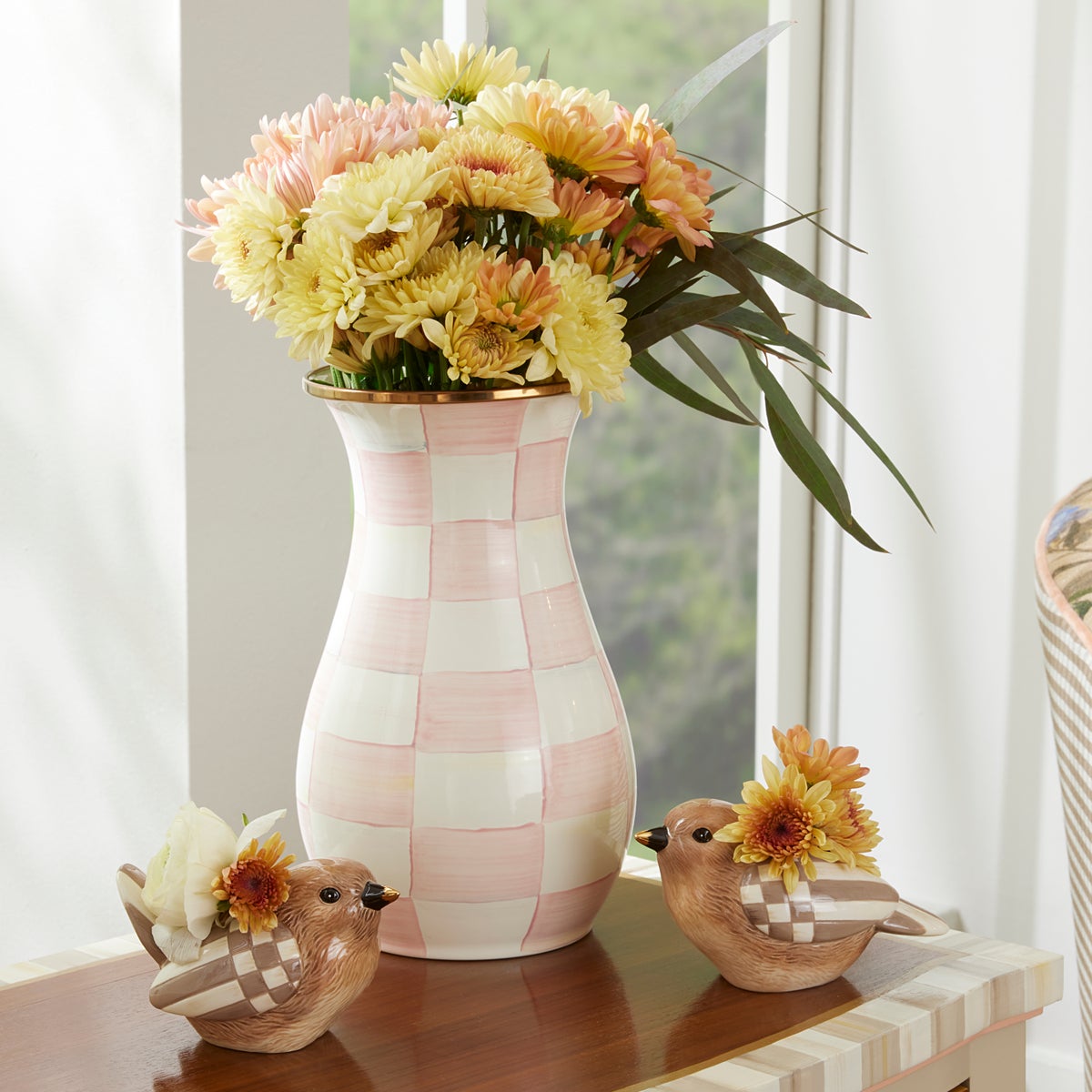 Rosy Check Tall Vase - Image 4