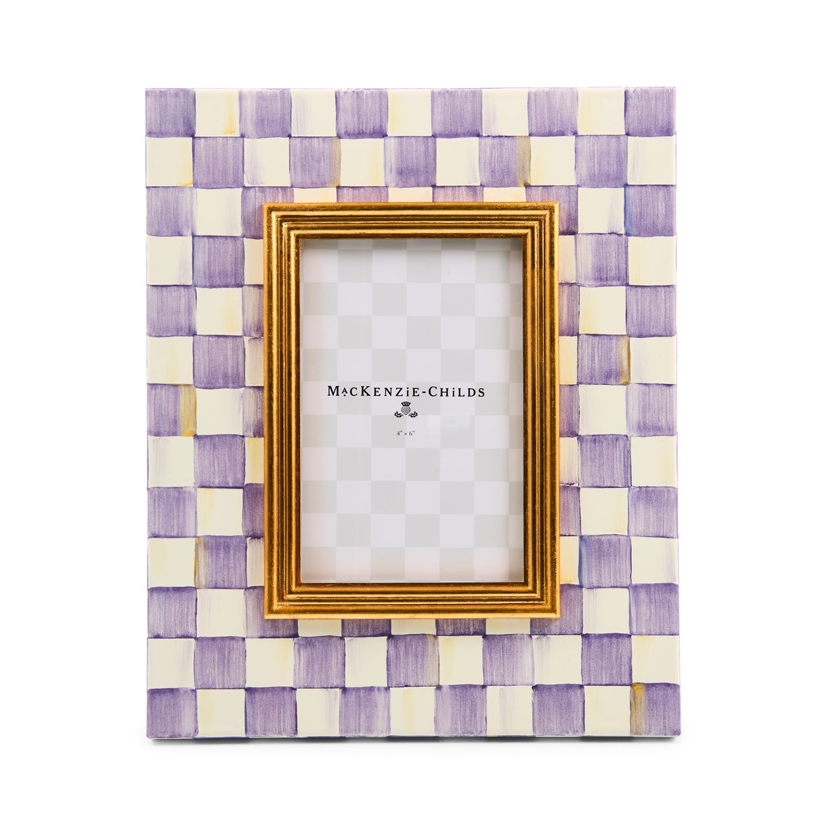 Violet Check 4" x 6" Frame