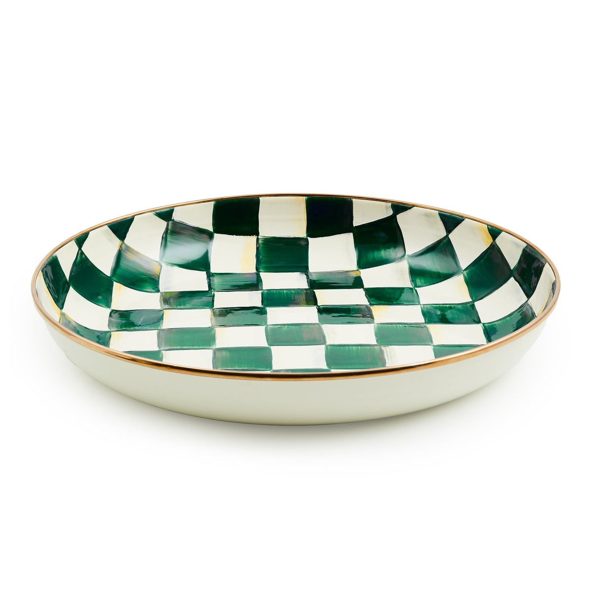 Emerald Check Abundant Bowl