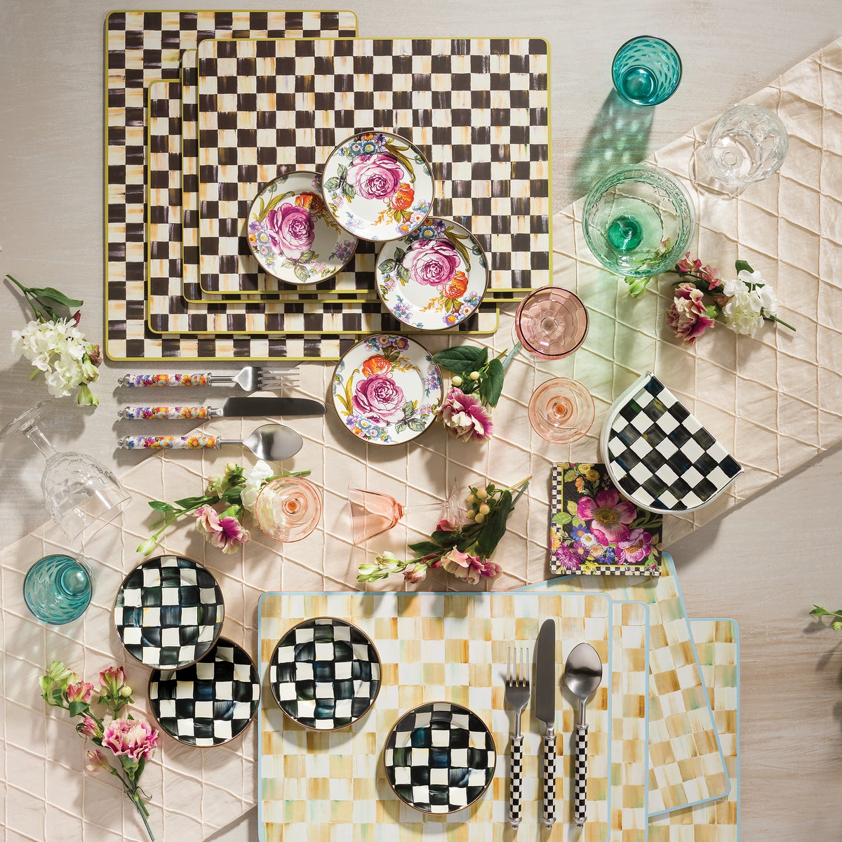 Courtly Check Appetizer Plates, Set of 4 - Image 4
