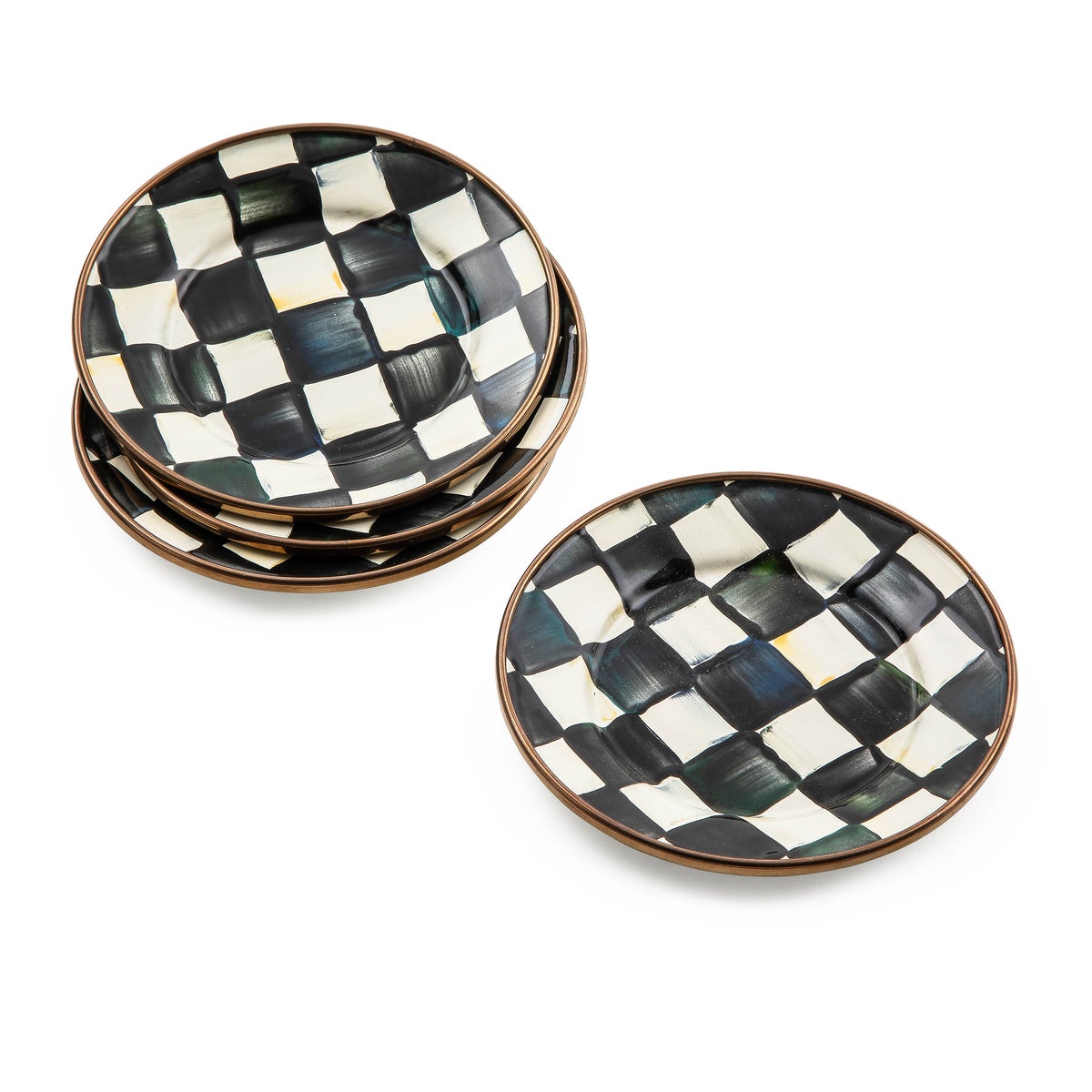 Courtly Check Appetizer Plates, Set of 4 - Image 5
